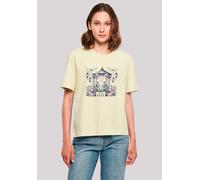 T-Shirt F4NT4STIC "Skelett Paar Valentinstag", Damen, Gr. M, gelb (softgelb), Obermaterial: 100% Baumwolle, oversize, Rundhals, ohne Bündchen, Shirts T-Shirt, Premium Qualität (98177111-M) softgelb