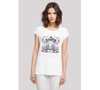 T-Shirt F4NT4STIC "Skelett Paar Valentinstag", Damen, Gr. XL, weiß, Obermaterial: 100% Baumwolle, regular fit, Rundhals, ohne Bündchen, Shirts T-Shirt, Premium Qualität (76585349-XL) weiß