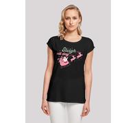 T-Shirt F4NT4STIC "Sleigh all day Santas Reindeers", Damen, Gr. 4XL, schwarz, Obermaterial: 100% Baumwolle, regular fit, Rundhals, ohne Bündchen, Shirts T-Shirt, Premium Qualität, Weihnachts-Kollectio