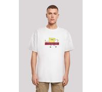 T-Shirt F4NT4STIC "Spongebob Schwammkopf WHATEVER", Damen, Gr. M, weiß, Obermaterial: 100% Baumwolle, oversize, Rundhals, ohne Bündchen, Shirts T-Shirt, Print (21804542-M) weiß