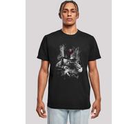 T-Shirt F4NT4STIC "Star Wars Boba Fett Distressed", Herren, Gr. S, schwarz, Obermaterial: 100% Baumwolle, regular fit, Rundhals, ohne Bündchen, Shirts T-Shirt, Print (61288817-S) schwarz