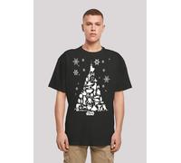 T-Shirt F4NT4STIC "Star Wars Christmas Weihnachtsbaum", Damen, Gr. 5XL, schwarz, Obermaterial: 100% Baumwolle, oversize, Rundhals, ohne Bündchen, Shirts T-Shirt, Print (88379349-5XL) schwarz