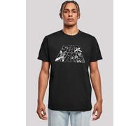 T-Shirt F4NT4STIC "Star Wars Logo Space Sketch", Damen, Gr. XXL, schwarz, Obermaterial: 100% Baumwolle, regular fit, Rundhals, ohne Bündchen, Shirts T-Shirt, Herren,Premium Merch,Regular-Fit,Basic,Bed