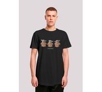 T-Shirt F4NT4STIC "Star Wars The Mandalorian Baby Yoda", Damen, Gr. S, schwarz, Obermaterial: 100% Baumwolle, regular fit, Rundhals, ohne Bündchen, Shirts T-Shirt, Print (39975730-S) schwarz