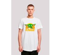 T-Shirt F4NT4STIC "Star Wars The Mandalorian Baby Yoda", Herren, Gr. 5XL, weiß, Obermaterial: 100% Baumwolle, regular fit, Rundhals, ohne Bündchen, Shirts T-Shirt, Print (27230916-5XL) weiß