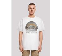 T-Shirt F4NT4STIC "Star Wars The Mandalorian The Child Pod", Herren, Gr. XL, weiß, Obermaterial: 100% Baumwolle, oversize, Rundhals, ohne Bündchen, Shirts T-Shirt, Print (67398854-XL) weiß