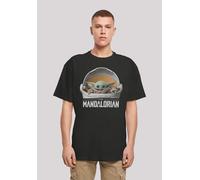 T-Shirt F4NT4STIC "Star Wars The Mandalorian The Child Pod", Herren, Gr. XS, schwarz, Obermaterial: 100% Baumwolle, oversize, Rundhals, ohne Bündchen, Shirts T-Shirt, Print (37797564-XS) schwarz