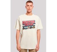 T-Shirt F4NT4STIC "Stranger Things Caricature Logo", Herren, Gr. XXL, beige (sand), Obermaterial: 100% Baumwolle, oversize, Rundhals, ohne Bündchen, Shirts T-Shirt, Premium Qualität (34337807-XXL) san