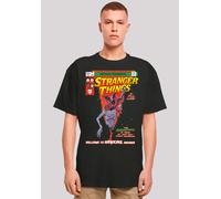 T-Shirt F4NT4STIC "Stranger Things Comic Cover", Damen, Gr. 3XL, schwarz, Obermaterial: 100% Baumwolle, oversize, Rundhals, ohne Bündchen, Shirts T-Shirt, Premium Qualität (36794137-XXXL) schwarz
