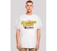 T-Shirt F4NT4STIC "Stranger Things Comic Heads", Herren, Gr. XXL, weiß, Obermaterial: 100% Baumwolle, oversize, Rundhals, ohne Bündchen, Shirts T-Shirt, Premium Qualität (54667450-XXL) weiß