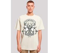 T-Shirt F4NT4STIC "Stranger Things Demobat Slayer", Damen, Gr. XXL, beige (sand), Obermaterial: 100% Baumwolle, oversize, Rundhals, ohne Bündchen, Shirts T-Shirt, Premium Qualität (29983208-XXL) sand