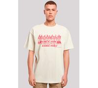 T-Shirt F4NT4STIC "Stranger Things Flames Netflix TV Series", Damen, Gr. 3XL, beige (sand), Obermaterial: 100% Baumwolle, oversize, Rundhals, ohne Bündchen, Shirts T-Shirt, Premium Qualität (54320850-