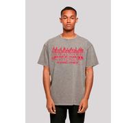 T-Shirt F4NT4STIC "Stranger Things Flames Netflix TV Series", Damen, Gr. 3XL, grau (asphalt), Obermaterial: 100% Baumwolle, oversize, Rundhals, ohne Bündchen, Shirts T-Shirt, Premium Qualität (7134906