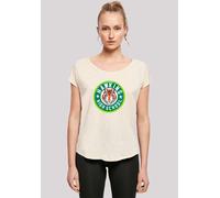 T-Shirt F4NT4STIC "Stranger Things Hawkins Tiger Circle", Damen, Gr. 3XL, weiß (sandweiß), Obermaterial: 100% Baumwolle, regular fit, Rundhals, ohne Bündchen, Shirts T-Shirt, Premium Qualität (5986836