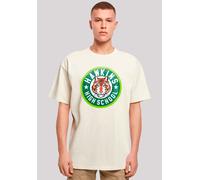 T-Shirt F4NT4STIC "Stranger Things Hawkins Tiger Circle", Damen, Gr. 5XL, beige (sand), Obermaterial: 100% Baumwolle, oversize, Rundhals, ohne Bündchen, Shirts T-Shirt, Premium Qualität (73035245-5XL)