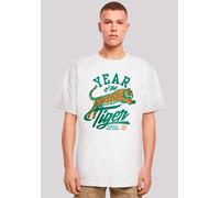 T-Shirt F4NT4STIC "Stranger Things Hawkins Year", Herren, Gr. L, weiß, Obermaterial: 100% Baumwolle, oversize, Rundhals, ohne Bündchen, Shirts T-Shirt, Premium Qualität (17942027-L) weiß