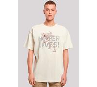 T-Shirt F4NT4STIC "Stranger Things Hoppers Live", Herren, Gr. XXL, beige (sand), Obermaterial: 100% Baumwolle, oversize, Rundhals, ohne Bündchen, Shirts T-Shirt, Premium Qualität (47597405-XXL) sand