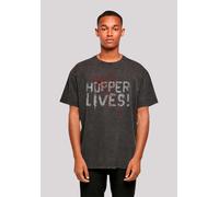 T-Shirt F4NT4STIC "Stranger Things Hoppers Live Netflix TV Series", Herren, Gr. 5XL, schwarz, Obermaterial: 100% Baumwolle, oversize, Rundhals, ohne Bündchen, Shirts T-Shirt, Premium Qualität (2481514