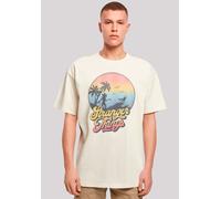 T-Shirt F4NT4STIC "Stranger Things LA Gradient", Damen, Gr. 3XL, beige (sand), Obermaterial: 100% Baumwolle, oversize, Rundhals, ohne Bündchen, Shirts T-Shirt, Premium Qualität (84193405-XXXL) sand