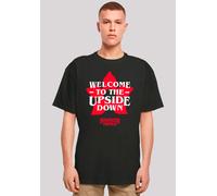 T-Shirt F4NT4STIC "Stranger Things Upside Down Dreams", Damen, Gr. 3XL, schwarz, Obermaterial: 100% Baumwolle, oversize, Rundhals, ohne Bündchen, Shirts T-Shirt, Premium Qualität (25098201-XXXL) schwa
