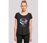 T-Shirt F4NT4STIC "Suicide Squad Harley Quinn Skull Emblem", Damen, Gr. XL, schwarz, Obermaterial: 100% Baumwolle, regular fit, Rundhals, ohne Bündchen, Shirts T-Shirt, Print (23892722-XL) schwarz