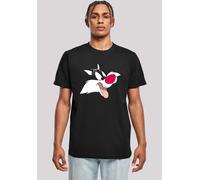 T-Shirt F4NT4STIC "T-Shirt 'Looney Tunes Sylvester'", Damen, Gr. XL, schwarz, Obermaterial: 100% Baumwolle, regular fit, Rundhals, ohne Bündchen, Shirts T-Shirt, Herren,Premium Merch,Regular-Fit,Basic