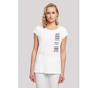 T-Shirt F4NT4STIC "Take It Easy SHORT SLEEVE TEE", Damen, Gr. S, weiß, Obermaterial: 100% Baumwolle, regular fit, Rundhals, ohne Bündchen, Shirts T-Shirt, Print (99596855-S) weiß