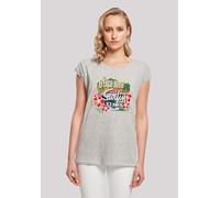 T-Shirt F4NT4STIC "The Beach Boys Musik Band Tropical", Damen, Gr. XL, grau (erdgrau), Obermaterial: 100% Baumwolle, regular fit, Rundhals, ohne Bündchen, Shirts T-Shirt, Premium Qualität (45760908-XL