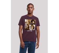 T-Shirt F4NT4STIC "The Beatles", Damen, Gr. XS, rot (maroon), Obermaterial: 100% Baumwolle, regular fit, Rundhals, ohne Bündchen, Shirts T-Shirt, Streetwear Fashion (31965748-XS) maroon