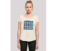 T-Shirt F4NT4STIC "The Beatles Retro", Damen, Gr. S, weiß (sandweiß), Obermaterial: 100% Baumwolle, regular fit, Rundhals, ohne Bündchen, Shirts T-Shirt, Premium Qualität (67888823-S) sandweiß
