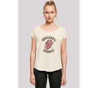 T-Shirt F4NT4STIC "The Rolling Stones Tour '78", Damen, Gr. M, weiß (sandweiß), Obermaterial: 100% Baumwolle, regular fit, Rundhals, ohne Bündchen, Shirts, Premium Qualität (66033435-M) sandweiß