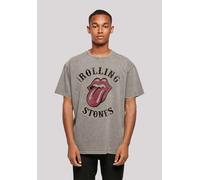 T-Shirt F4NT4STIC "The Rolling Stones Tour '78 Vector", Damen, Gr. XS, grau (asphalt), Obermaterial: 100% Baumwolle, oversize, Rundhals, ohne Bündchen, Shirts T-Shirt, Premium Qualität (75171646-XS) a