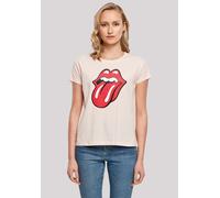 T-Shirt F4NT4STIC "The Rolling Stones Zunge", Damen, Gr. 5XL, pink, Obermaterial: 100% Baumwolle, oversize, Rundhals, ohne Bündchen, Shirts T-Shirt, Premium Qualität (26741012-5XL) pink