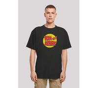 T-Shirt F4NT4STIC "Tom And Jerry Circle Logo", Herren, Gr. S, schwarz, Obermaterial: 100% Baumwolle, oversize, Rundhals, ohne Bündchen, Shirts, Print (31872244-S) schwarz