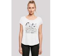 T-Shirt F4NT4STIC "Tom and Jerry TV Serie Cartoon Dept", Damen, Gr. 5XL, weiß, Obermaterial: 100% Baumwolle, regular fit, Rundhals, ohne Bündchen, Shirts T-Shirt, Damen,Premium Merch,Lang,Longshirt,Be