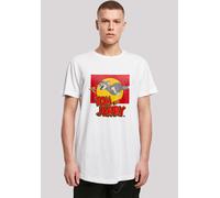 T-Shirt F4NT4STIC "Tom and Jerry TV Serie Chase Scene", Damen, Gr. XXL, weiß, Obermaterial: 100% Baumwolle, regular fit, Rundhals, ohne Bündchen, Shirts T-Shirt, Print (57129827-XXL) weiß