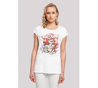 T-Shirt F4NT4STIC "Tom and Jerry TV Serie Rocket Prank", Damen, Gr. XS, weiß, Obermaterial: 100% Baumwolle, regular fit, Rundhals, ohne Bündchen, Shirts T-Shirt, Print (39452150-XS) weiß