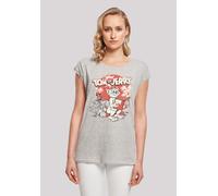 T-Shirt F4NT4STIC "Tom and Jerry TV Serie Rocket Prank", Damen, Gr. XXL, grau (erdgrau), Obermaterial: 100% Baumwolle, regular fit, Rundhals, ohne Bündchen, Shirts T-Shirt, Print (47071266-XXL) erdgra
