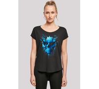 T-Shirt F4NT4STIC "Totenkopf mit Schmetterling", Damen, Gr. XL, schwarz, Obermaterial: 100% Baumwolle, regular fit, Rundhals, ohne Bündchen, Shirts T-Shirt, Print (71684846-XL) schwarz