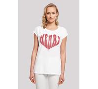 T-Shirt F4NT4STIC "Valentinstag Herz Rot", Damen, Gr. XXL, weiß, Obermaterial: 100% Baumwolle, regular fit, Rundhals, ohne Bündchen, Shirts T-Shirt, Print (26854730-XXL) weiß
