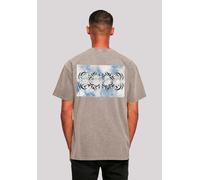 T-Shirt F4NT4STIC "Wickie und die starken Männer Turn Your Head", Damen, Gr. XXL, grau (asphalt), Obermaterial: 100% Baumwolle, oversize, Rundhals, ohne Bündchen, Shirts T-Shirt, Retro, Heroes of Chil