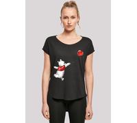 T-Shirt F4NT4STIC "Winnie Puuh Luftballon Disney", Damen, Gr. XS, schwarz, Obermaterial: 100% Baumwolle, regular fit, Rundhals, ohne Bündchen, Shirts T-Shirt, Premium Qualität (26878646-XS) schwarz