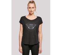 T-Shirt F4NT4STIC "Wonder Woman Star Shield'", Damen, Gr. XS, schwarz, Obermaterial: 100% Baumwolle, regular fit, Rundhals, ohne Bündchen, Shirts T-Shirt, Print (94857113-XS) schwarz
