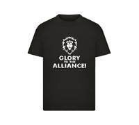 T-Shirt F4NT4STIC "World Of Warcraft Alliance Glory Back", Mädchen, Gr. 110/116, schwarz, Obermaterial: 100% Baumwolle, regular fit, Rundhals, ohne Bündchen, Shirts T-Shirt, Official Merch (47751443-1