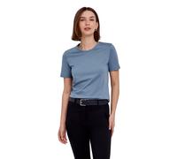 T-Shirt FALKE "Essential Cotton", Damen, Gr. S, blau (monument (6592)), Shirts T-Shirt (81003118-S) monument (6592)