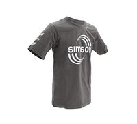 T-Shirt, Farbe: grau, Größe: XL - Motiv: Rennshirt "SIMSON Cross"