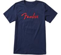 T-Shirt Fender T-Shirt Foil Logo Blue S