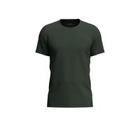 Fynch-Hatton T-Shirt mit Label-Stitching in Dunkelgruen, Größe XXXL