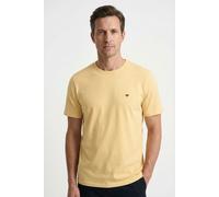 Fynch-Hatton Casual Fit T-Shirt Rundhals gelb, Einfarbig