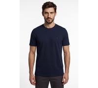 T-Shirt FYNCH-HATTON, Herren, Gr. XL, blau (navy), Web, Obermaterial: 100% Baumwolle, unifarben, regular fit normal, Rundhals, gerader Abschluss, Shirts T-Shirt, mit Logo Stickerei (94050353-XL) navy